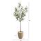 5.5ft. Olive Artificial Tree in Sand Colored Planter
